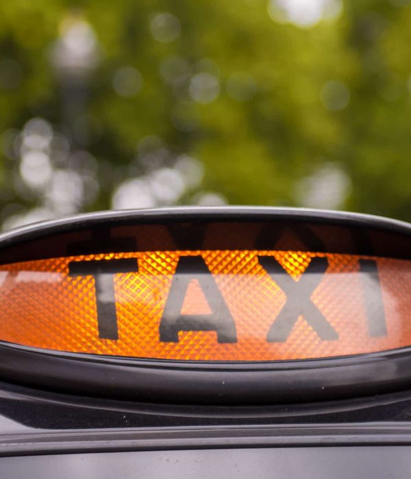 Taxi sign.
